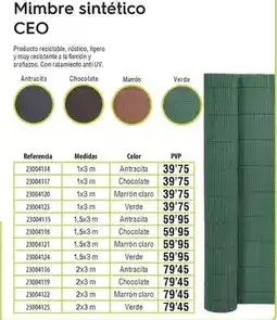 Optimus Mimbre sintético ceo oferta