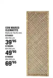 Optimus Forest - celosia de madera con marco clemante oferta