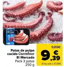 Carrefour Market Carrefour el mercado - patas de pulpo cocido oferta