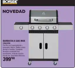 Optimus Ironside - barbacoa a gas inox oferta