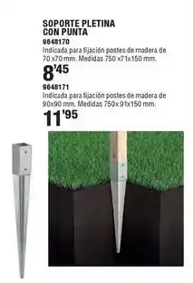 Optimus Soporte pletina con punta oferta