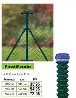 Optimus Malla simple torsion plastificada oferta