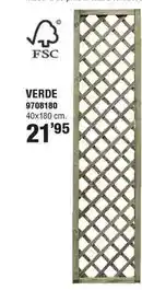 Optimus Forest - celosia de madera con marco premices verde oferta