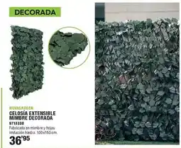 Optimus Celosía extensible mimbre decorada oferta