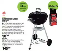 Optimus Weber - barbacoa de carbón compact oferta
