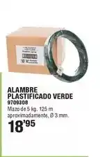 Optimus Alambre plastificado verde oferta