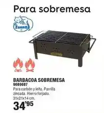 Optimus El zorro - barbacoa sobremesa oferta
