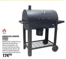 Optimus Barbacoa carbón barril oferta