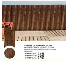 Optimus Corteza de pino simple cara oferta