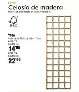 Optimus Forest - celosía de madera yota oferta
