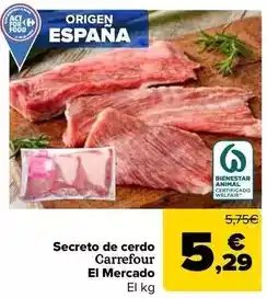 Carrefour Market Carrefour el mercado - secreto de cerdo oferta