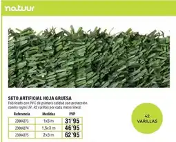 Optimus Seto artificial hoja gruesa oferta