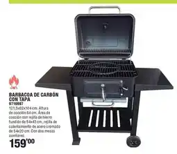 Optimus Barbacoa de carbón con tapa oferta