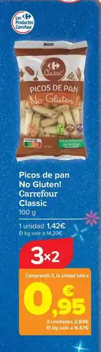 Carrefour Carrefour classic - picos de pan no gluten! oferta