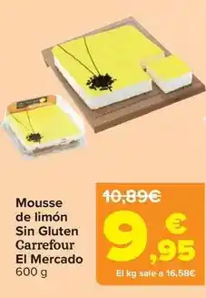 Carrefour Carrefour el mercado - mousse de limon sin gluten oferta