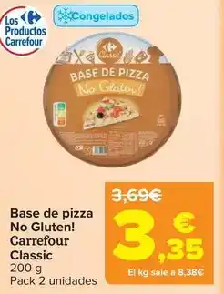 Carrefour Carrefour classic - base de pizza no gluten! oferta