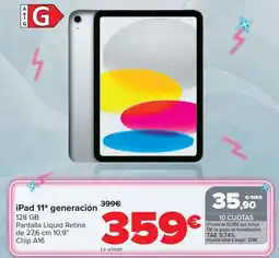Carrefour Apple - ipad 11a generación 128 gb oferta