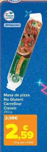 Carrefour Carrefour classic - masa de pizza no gluten! oferta