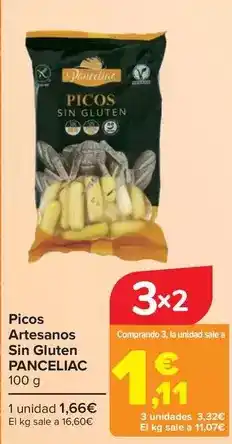 Carrefour Panceliac - picos artesanos sin gluten oferta
