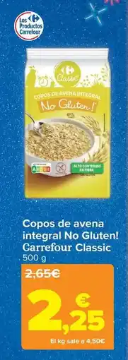 Carrefour Carrefour classic - copos de avena integral no gluten! oferta
