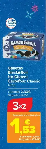 Carrefour Carrefour classic - galletas black&roll no gluten! oferta