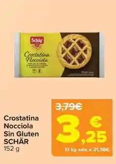 Carrefour Schär - crostatina nocciola sin gluten oferta