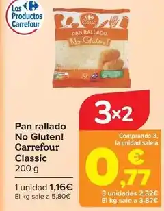 Carrefour Carrefour classic - pan rallado no gluten! oferta