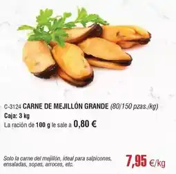 Abordo Solo - carne de mejillon grande oferta