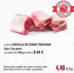 Abordo Ideal - costilla de cerdo troceada oferta