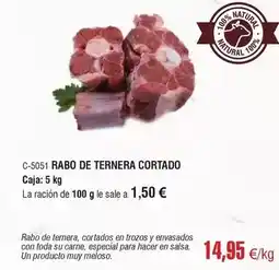 Abordo Rabo de ternera cortado oferta