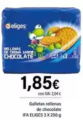 Cash Ifa Eliges - galletas rellenas de chocolate oferta