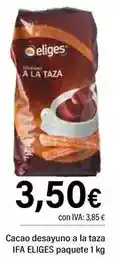 Cash Ifa Ifa eliges - cacao desayuno a la taza oferta