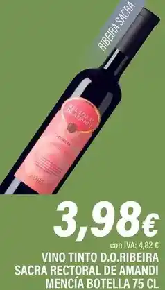 Cash Ifa Ribeira - vino tinto d.o. ribera sacra oferta