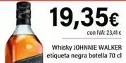 Cash Ifa Johnnie walker - whisky black label oferta