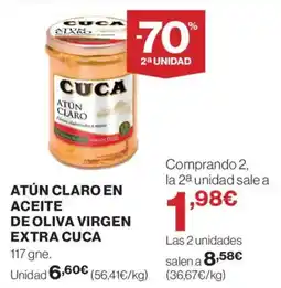 Supercor CUCA Atún claro en aceite de oliva virgen extra oferta