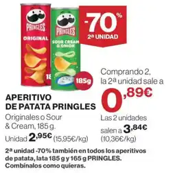 Supercor PRINGLES Aperitivo de patata oferta