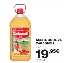 Supercor CARBONELL Aceite de oliva 0,4%, oferta
