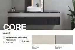 Distriplac Argenta cerámica - revestimiento rectificado core snow/core argent oferta