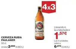 Supercor PAULANER Cerveza rubia oferta