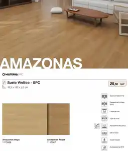 Distriplac Materia spc - suelo vinílico-spc amazonas haya/amazonas roble oferta