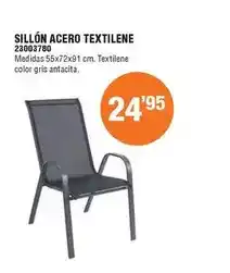 Optimus Sillón acero textilene oferta