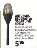 Optimus Antorcha decorativa solar jive oferta