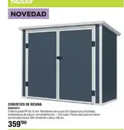 Optimus Natuur - cobertizo de resina oferta