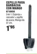 Optimus Cepillo para barbacoa con mango oferta