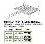 Optimus Sauvic - parrilla para pescado zincada oferta