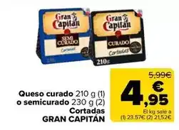 Carrefour Market Gran capitán - queso curado oferta