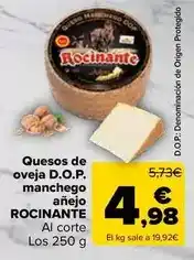 Carrefour Market Rocinante - quesos de oveja d.o.p. manchego anejo oferta