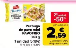 Carrefour Market Pavofrío - pechuga de pavo mini oferta