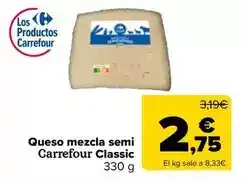 Carrefour Market Carrefour classic - queso mezcla semi oferta