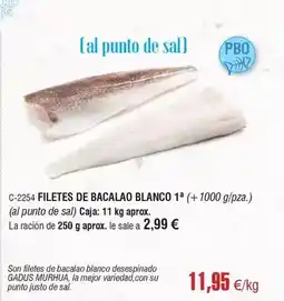 Abordo Blanco - filetes de bacalao oferta